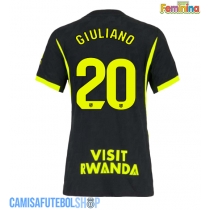 Camisa de time de futebol Atletico Madrid Giuliano Simeone #20 Replicas 2º Equipamento Feminina 2026-27 Manga Curta